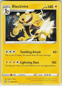 Pokemon Electivire 045/163 SWSH05: Battle Styles Rare NM - Image 1