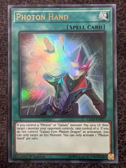 Yugioh Photon Hand LED3-EN037 Ultra Rare 1st Edition NM - Image 1