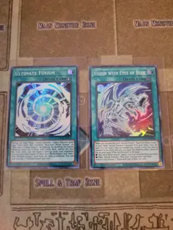 YUGIOH ULTIMATE FUSION + VISION WITH EYES OF BLUE BACH SUPER 1ST ED NM - Image 1