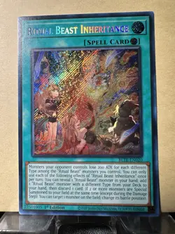 Yugioh Ritual Beast Inheritance BLTR-EN020 Secret Rare 1st Ed NM - Image 1