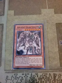 YUGIOH ANCIENT GEAR GOLEM BP02-EN035 BLACK RARE 1ST ED NM - Image 1