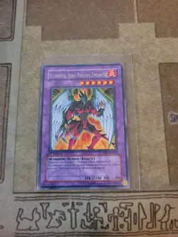 YUGIOH ELEMENTAL HERO PHOENIX ENFORCER DP05-EN012 RARE 1ST ED LP - Image 1