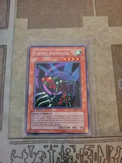 YUGIOH FLYING KAMAKIRI #1 MRL-091 RARE 1ST ED LP 1996 - Image 1