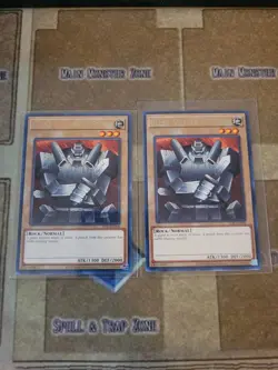 YUGIOH 2X GIANT SOLDIER OF STONE LOB-EN068 RARE UNLIMITED ED NM 2020/25TH - Image 1