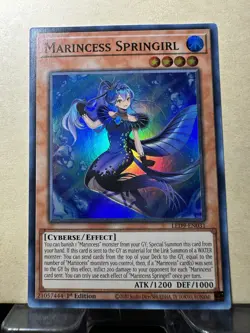 Yugioh Marincess Springirl LED9-EN031 Super Rare 1st Ed NM - Image 1