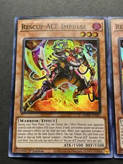 3x Rescue-Ace Impulse | AMDE-EN001 | Super Rares | NM | 1st Edition | YuGiOh! - Image 3