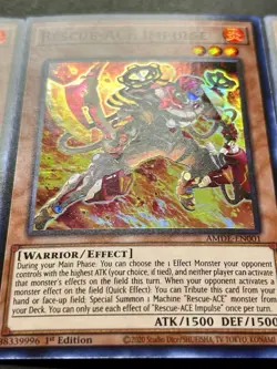 3x Rescue-Ace Impulse | AMDE-EN001 | Super Rares | NM | 1st Edition | YuGiOh! - Image 4