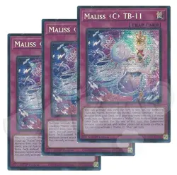 Yugioh Maliss C TB-11 x 3 - 1st Edition Prismatic Secret Rare NM - Free Holo - Image 1