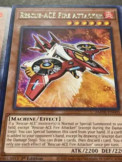 2x Rescue-Ace Impulse | Super Rare | + Rescue-Ace Fire Attacker | Rare | YuGiOh! - Image 4