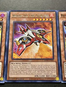 2x Rescue-Ace Impulse | Super Rare | + Rescue-Ace Fire Attacker | Rare | YuGiOh! - Image 5