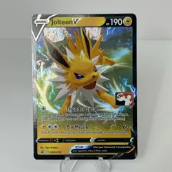 Jolteon V SWSH151 Prize Pack Series 1 League Stamped English Pokemon Card - Image 1