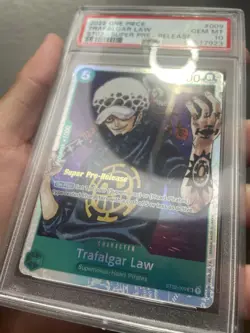 TRAFALGAR LAW ST02-009 SR SUPER PRE-RELEASE PSA 10 GEM MINT, 2022 ONE PIECE CARD - Image 4