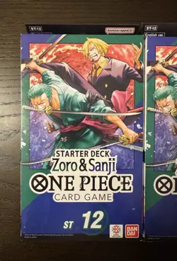 One Piece Card Game ST12 Starter Deck English Bandai Zoro & Sanji Sealed Box New - Image 2