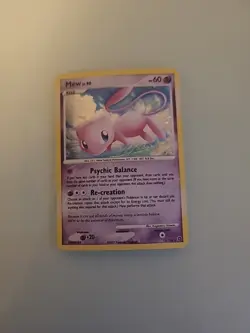 Pokemon Mew TCG Lvl.40 Holographic Card 15/132 2007 Has Some Nicking And Warped - Image 1