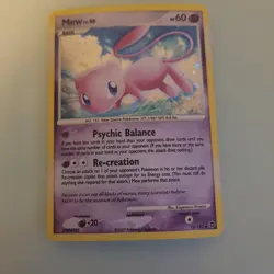 Pokemon Mew TCG Lvl.40 Holographic Card 15/132 2007 Has Some Nicking And Warped - Image 2