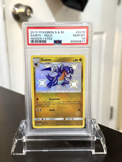 Gabite SV39/SV94 S&M Hidden Fates Holo Shiny Pokemon TCG Card PSA 10 - Image 1