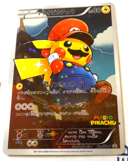 Mario Pikachu Cosplay Pokemon Custom Fan Made Art Card - Image 1