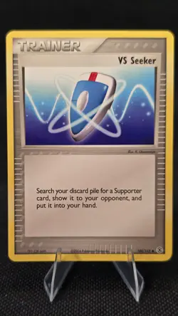 VS Seeker 100/112 Fire Red & Leaf Green Trainer Uncommon Pokemon TCG Card - Image 1