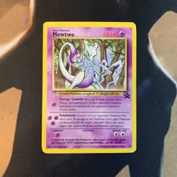 Mewtwo Black Star Promo 12 Pokemon Card Raw - Image 1