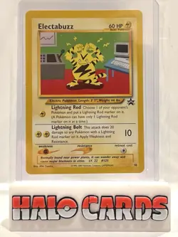 PACK FRESH Pokemon ELECTABUZZ Card BLACK STAR PROMO Set #46 WOTC Vintage MINT Q - Image 1