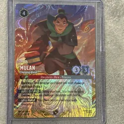 Disney Lorcana Challenge Bologna Mulan Foil Promo Card 7/C2 EN 8 Foil - Image 2