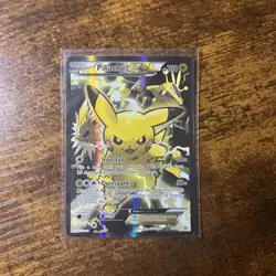 Pokemon TCG Pikachu EX XY124 Full Art Holo Card Ultra Rare - Image 1