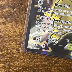 Pokemon TCG Pikachu EX XY124 Full Art Holo Card Ultra Rare - Image 4