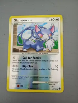 Pokemon Cards: Majestic Dawn Reverse Holo: Glameow 65/100 - Image 1