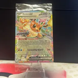 Eevee EX Prismatic Evolutions Rainbow DNA Tera Pokemon Card Sealed 073/131 - Image 1