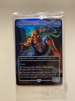 Magic The Gathering MTG Spectacular Spider Man Marvel Legends Card - Image 1