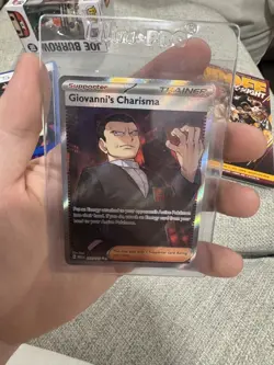 Giovanni's Charisma 197/165 Pokemon TCG Scarlet And Violet 151 Ultra Rare Card - Image 1