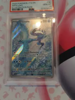 Pokemon TCG Articuno IR 161/159 Journey Together English Card, PSA 10 - Image 2