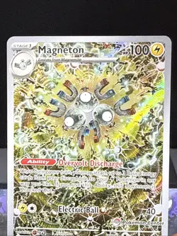 Pokemon Card Magneton SVP 159 Black Star Promo Surging Sparks Pokemon Center NM - Image 2