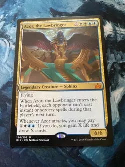 MTG Azor, the Lawbringer - Rivals of Ixalan Mythic Rare Legendary Sphinx - Image 1