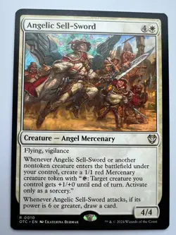 Angelic Sell-Sword Commander: Outlaws of Thunder Junction Regular OTC - Image 1