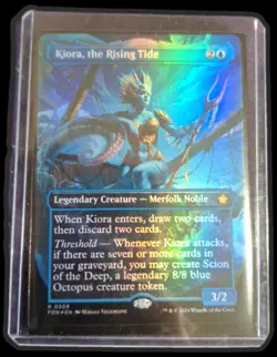 Kiora, the Rising Tide - Mana Foil - Borderless - MTG Foundations - RareCo - Image 1