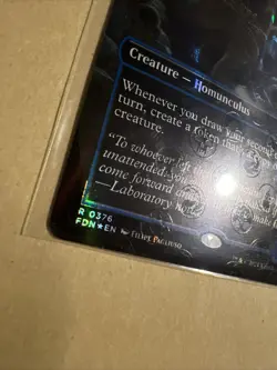 MTG Hommunculus Horde FDN 0376 R NM Borderless MANA FOIL Rare - Image 3
