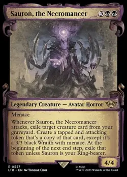 Sauron, the Necromancer - Showcase LTR NM MTG - Image 1