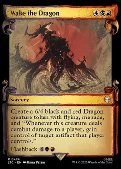 Wake the Dragon - Showcase LTC NM MTG - Image 1