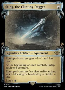Sting, the Glinting Dagger - Showcase LTR NM MTG - Image 1