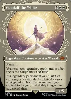 Gandalf the White - Extended Art Showcase LTR NM MTG - Image 1