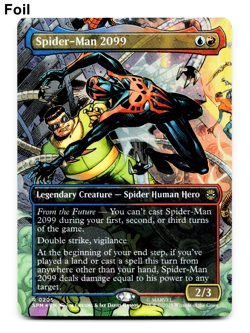 Spider-Man 2099 (0205) (Borderless) - FOIL - [Marvel's Spider-Man] MTG NM/M 💧🔥 - Image 1