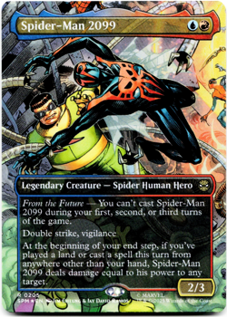 Spider-Man 2099 (0205) (Borderless) - FOIL - [Marvel's Spider-Man] MTG NM/M 💧🔥 - Image 3
