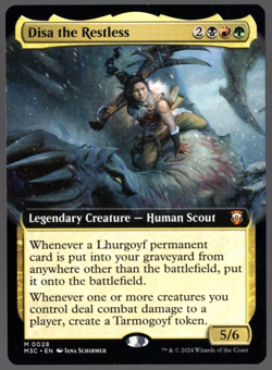 Disa the Restless 0028 Extended Art Non Foil Mythic MH3 Near Mint - Image 1