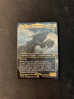 Sin, Spira's Punishment FULL ART BORDERLESS Regular - Final Fantasy MTG - Image 1