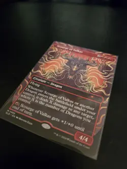 MTG Scourge of Valkas Secret Lair Drop Regular LP Dragon Borderless - Image 3