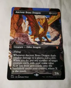 Ancient Brass Dragon (Borderless) - Battle for Baldur's Gate (NM/M) - Image 1