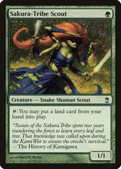 Saviors of Kamigawa Sakura-Tribe Scout MTG Magic the Gathering NM - Image 1