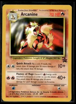 2000 Promos - Wizards Black Star Arcanine Stage 1/Promo #6 - Image 1