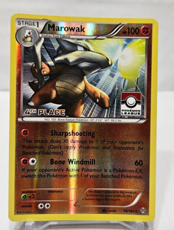 Marowak 78/162 Reverse Holo Rare 4th Place League Promo Pokemon 7428 - Image 1